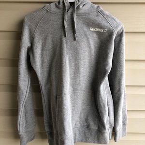 Gymshark Crest Hoodie- Light Grey Marl!